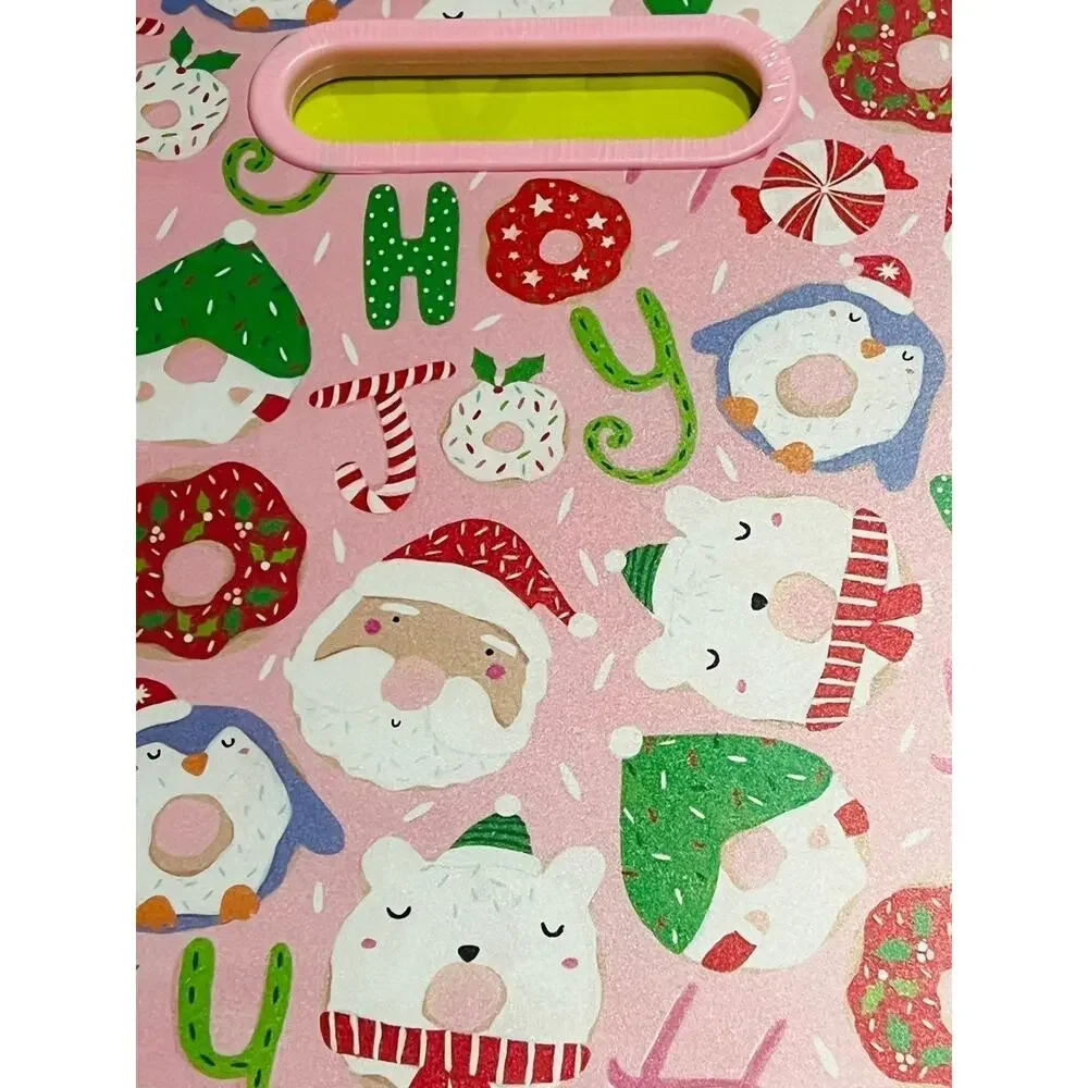 New❤️Cut+Chop Holidays Santa Claus Joy Poly Cutting Board